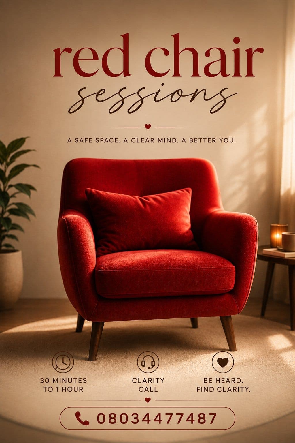 Red Chair Sessions flyer
